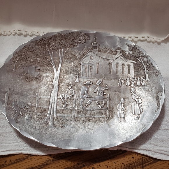 Vintage "Amish One Room School House" Hand Forged Aluminum-Wendell August Forge - Picture 1 of 6